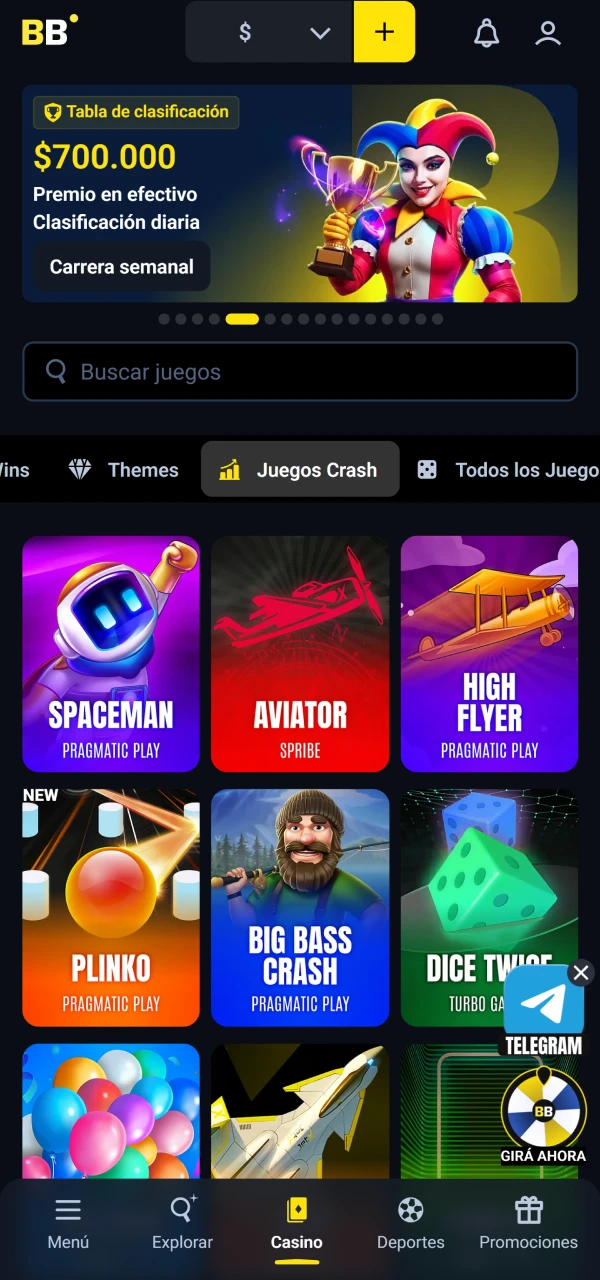 Juega al casino con Betbox.