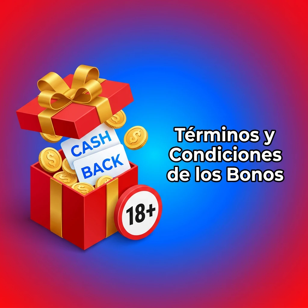 Bonus terms and conditions rules text listing wagering requirements, withdrawal rules, and account policies in Spanish