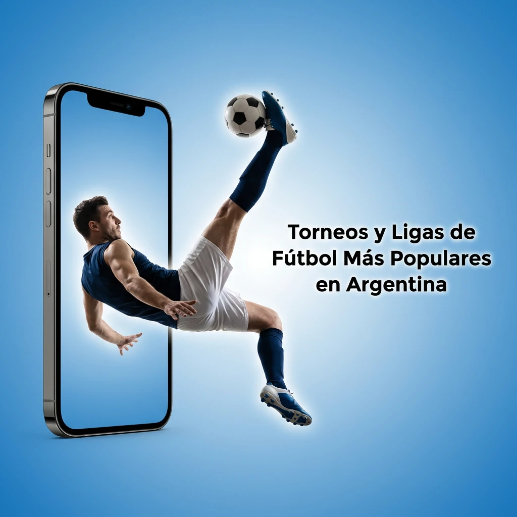 Football tournament logos including FIFA World Cup, UEFA Champions League, Copa Libertadores, and Liga Profesional Argentina