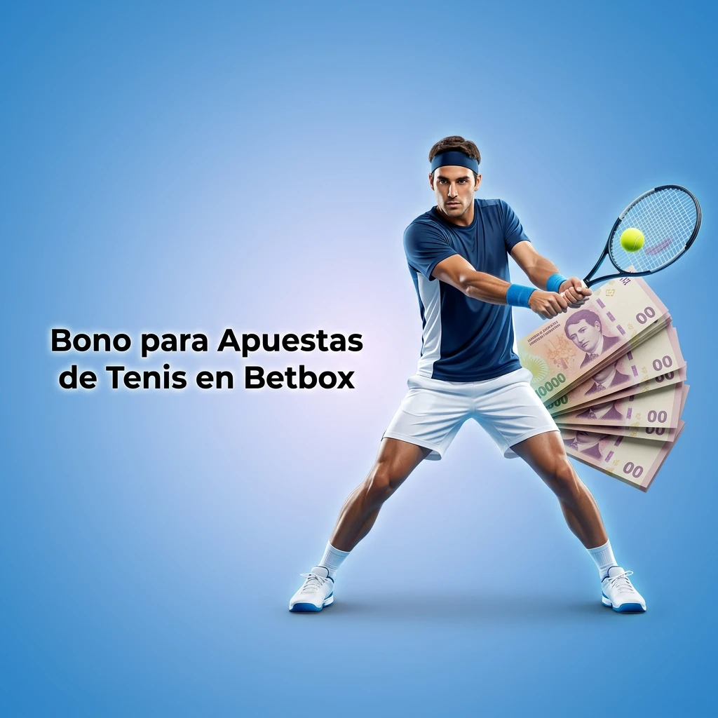 Betbox welcome bonus for tennis betting, showing deposit offer and wagering requirements for new users.