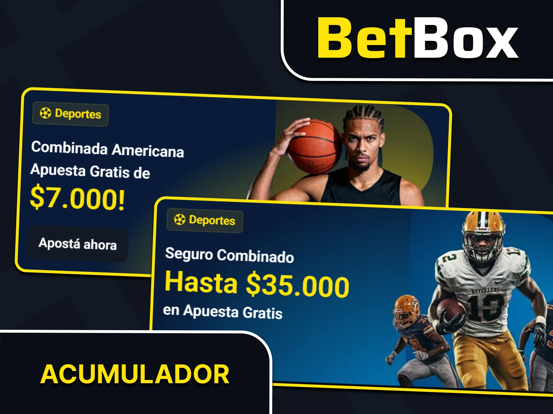 Realiza apuestas en varios eventos a la vez y recibe un bono de Betbox.