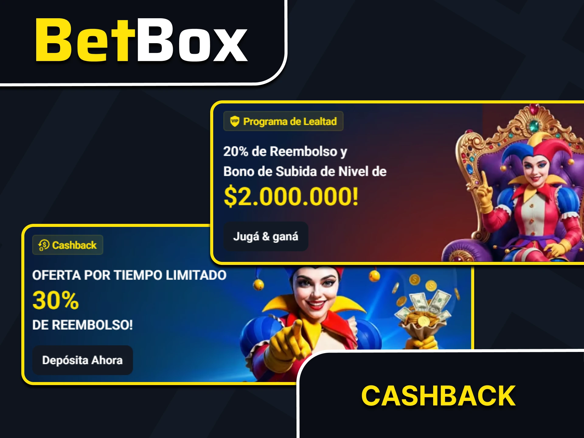 Puedes obtener reembolsos en efectivo en el sitio web de Betbox.