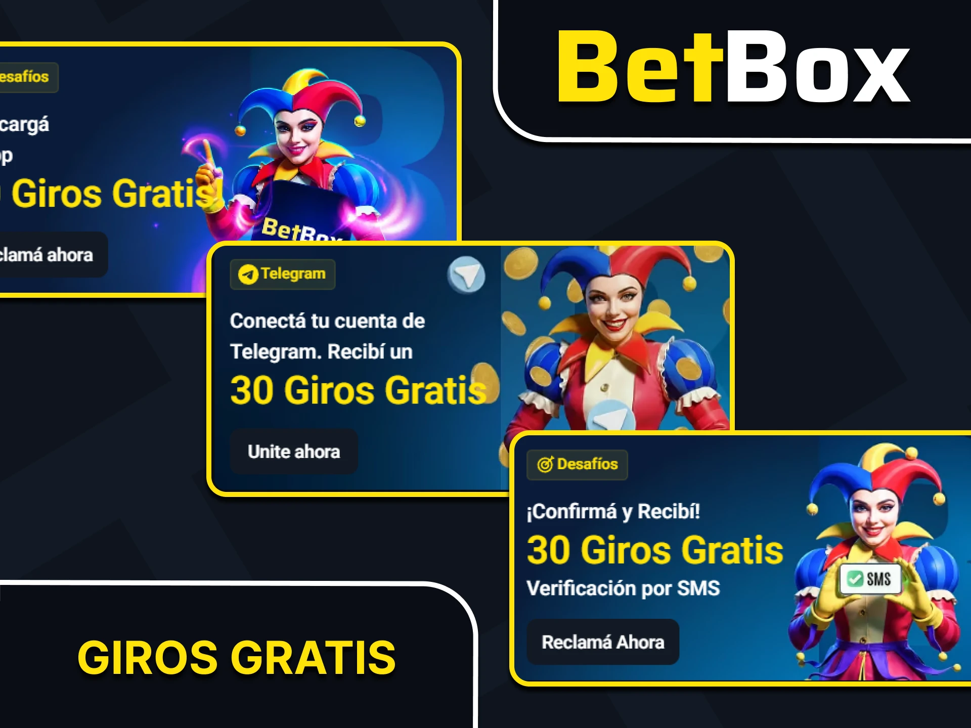 Consigue giros gratis en el casino de Betbox.