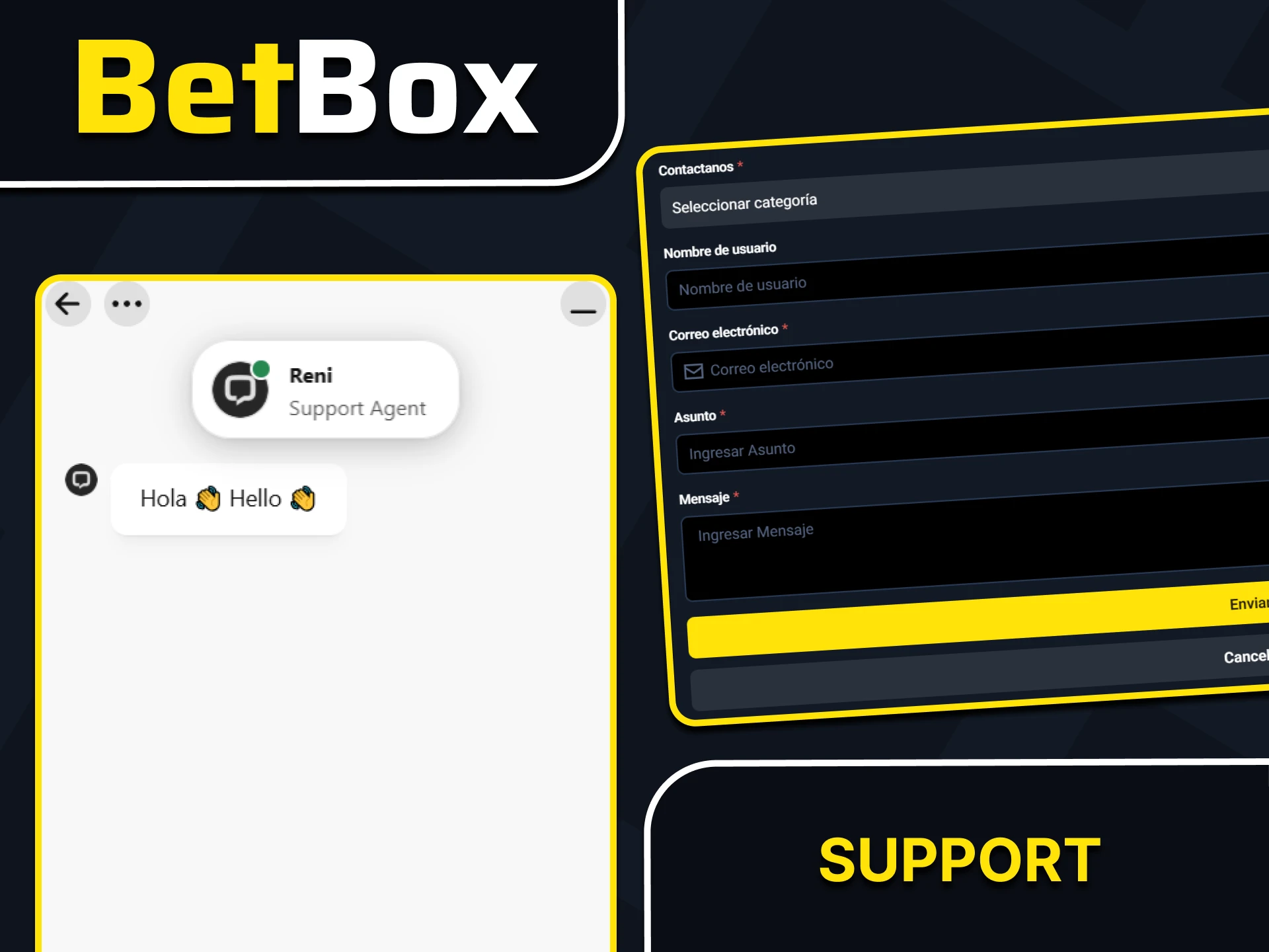 Si tiene algún problema con el depósito, póngase en contacto con el servicio de asistencia de la página web de Betbox.