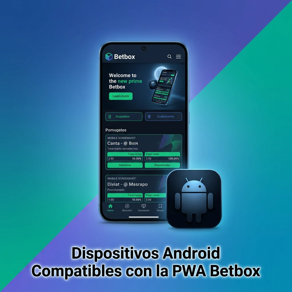 Table listing Android brands and models compatible with Betbox PWA, including Samsung, Xiaomi, Google Pixel, and more.