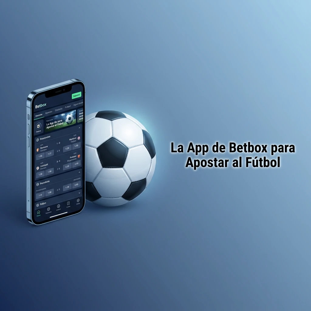 Betbox mobile app interface showing football betting options on a smartphone screen for Android and iOS users.