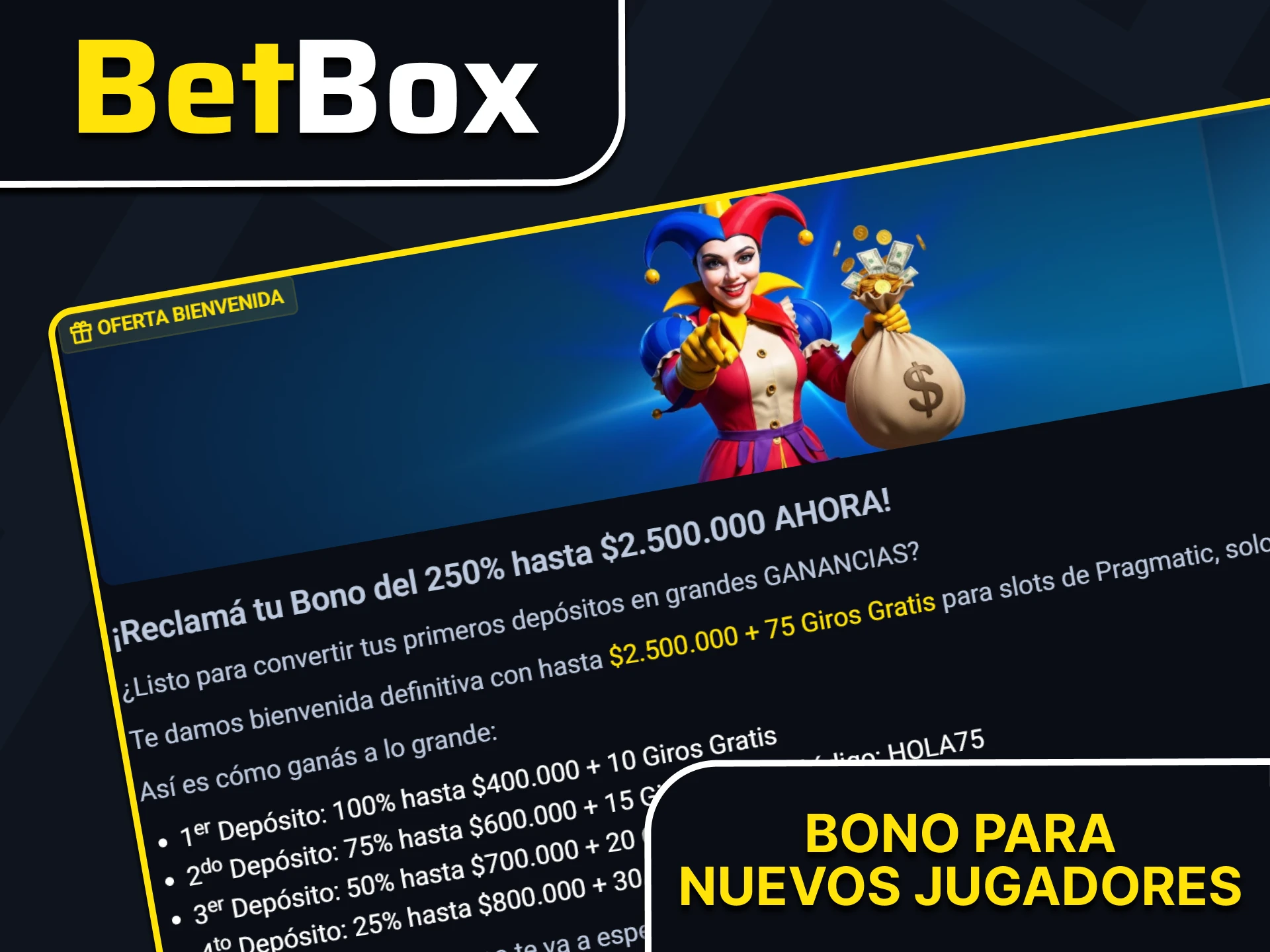 Los jugadores de tragamonedas reciben bonos especiales de Betbox.