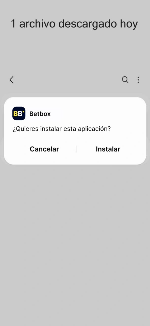 Instala la aplicación de Betbox para Android y empieza a apostar de inmediato.