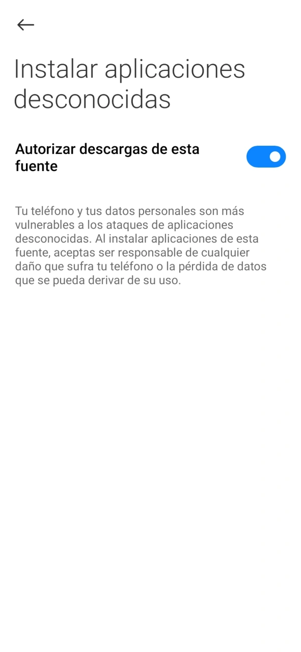 Permite la instalación para obtener la aplicación de Betbox para Android.