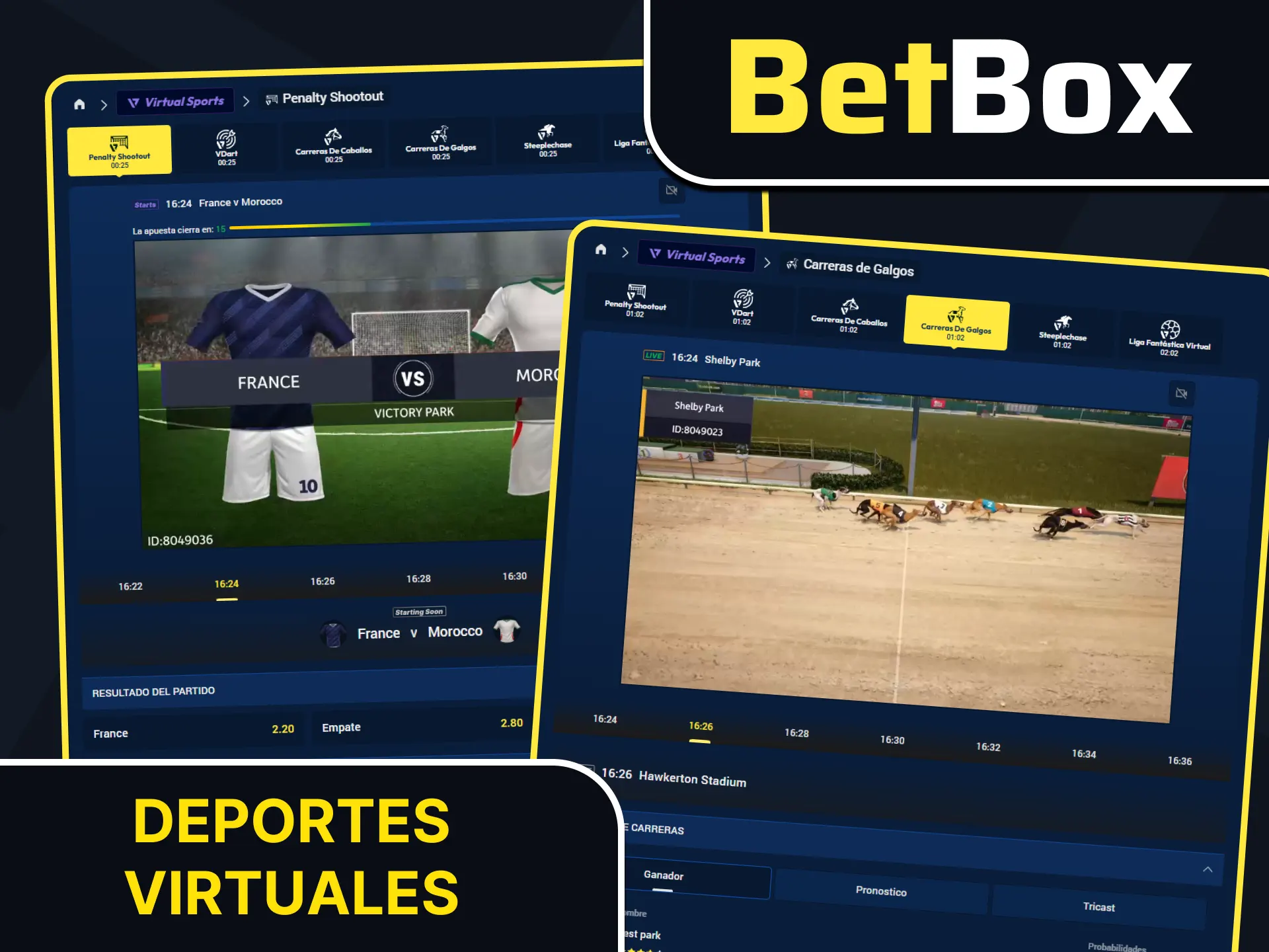 Apuesta en los trepidantes deportes virtuales disponibles en Betbox.