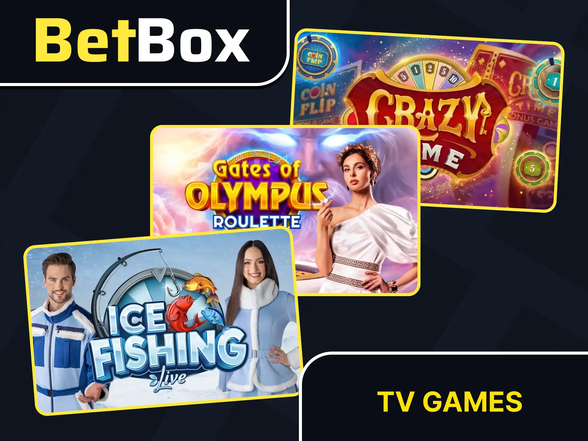 Disfruta la experiencia única de TV Games apostando en Betbox.